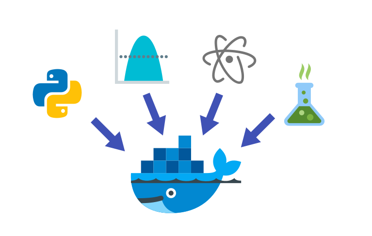 Scientific docker image illustration